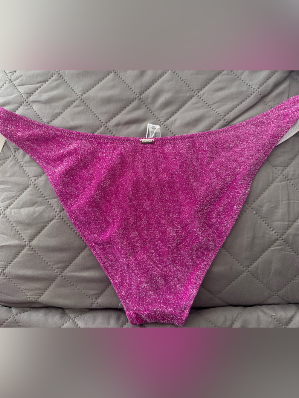 PINK Victoria's Secret Shimmery Hot Pink Bikini Bottom